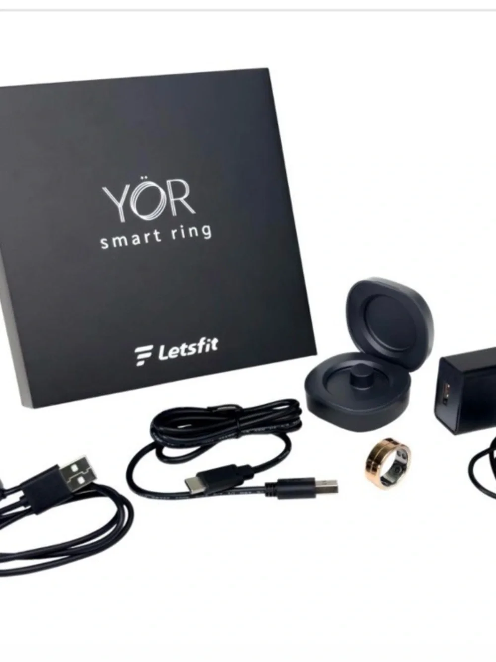YŌR Smart Ring by Letsfit — Gold Smart Health Ring